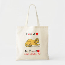 Animal Lover Tote Bag To Promote Pet Adoption