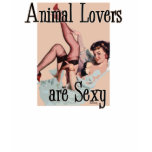 animal lovers are sexy.psd t-shirts
