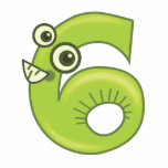 Animal number 6 photo cutouts