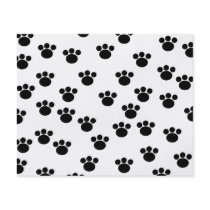 Animal Paw Print Pattern. Black and White. Full Color Flyer
