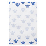 Animal Paw Print Pattern. Blue and White. Flyer Design
