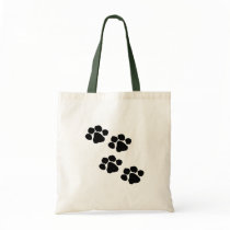 Animal Paw Prints Tote Bag