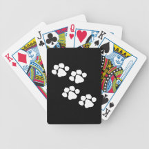 Animal Paw Prints Deck Of Cards