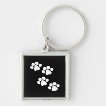 Animal Paw Prints Key Chains