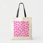 Animal Paw Prints. Light Pink and Bright Pink. Bags