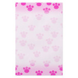 Animal Paw Prints. Light Pink and Bright Pink. Flyers
