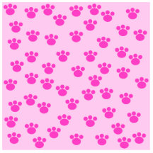 Animal Paw Prints. Light Pink and Bright Pink. Acrylic Cut Out