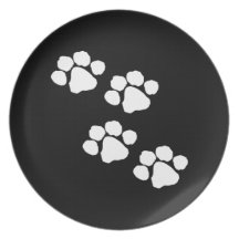 Animal Paw Prints Plate