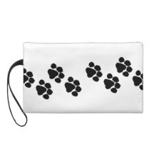 Animal Paw Prints Wristlet Clutches