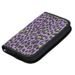 Animal Print Fur Skin Wild Leopard Purple Green Folio Planner