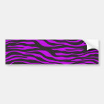 Animal Print Fur Skin Zebra Black Purple Bumper Sticker