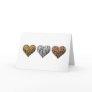 Animal Print Hearts Greeting Cards