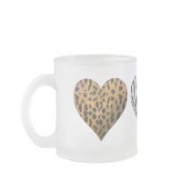 Animal Print Hearts Mugs
