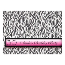Animal Print Invitation