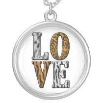 Animal Print LOVE Custom Necklace
