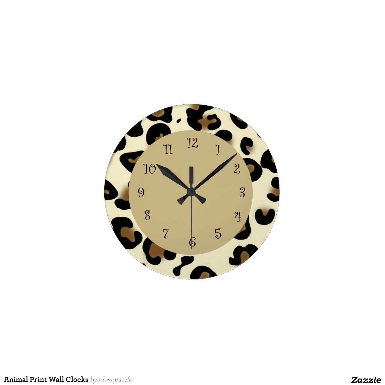 Animal Print Wall Clocks Zazzle