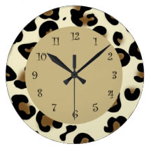 Animal Print Wall Clocks