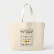 Animal rescue canvas bag