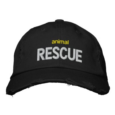 animal RESCUE Baseball Cap by lostdogdana