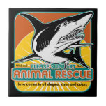 Animal Rescue Shark Ceramic Tiles