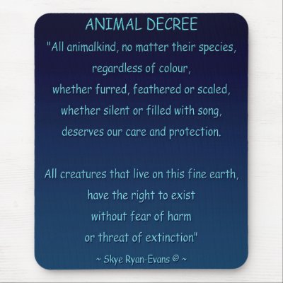 ANIMAL RIGHTS Declaration by RavenSpiritPrints