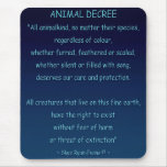ANIMAL RIGHTS Declaration mousepads