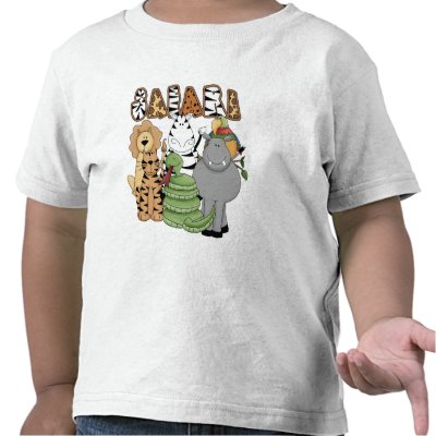 Animal Safari T-shirts by toddlersplace