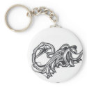 animal scorpion tribal star tattoo keychains