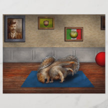 Animal - Squirrel - And stretch Two Three Four Personalised Flyer