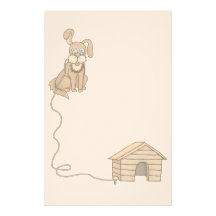 Animal Stationary Dog Pet Lovers Stationary Custom Stationery