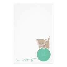 Animal Stationary Pet Lovers Kitten Stationary Stationery Design
