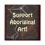"Animal Tracks" Australian Aboriginal Style Art magnets