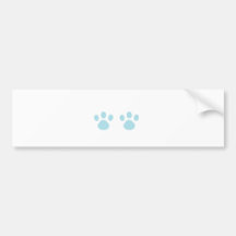 Animal tracks bumper stickers