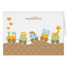 Animal Train Note Cards