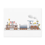 Animal Train Postcard