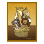 Animal Voyage - Chocolate Baby Shower Invitation Post Cards