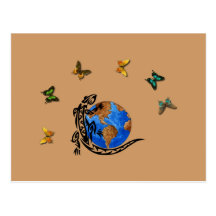 Animal World Post Card