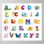 Animals-Alphabet poster posters
