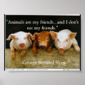 animals are my friends posters