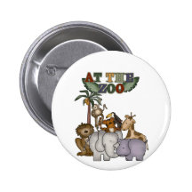Animals at the Zoo Tshirts and Gifts Buttons