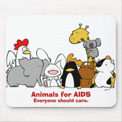 Animals for AIDS Mousepad by henry_tsai
