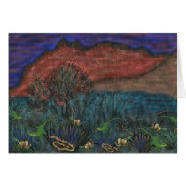 Animals in the desert Cards