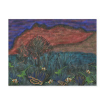 Animals in the desert Postcard