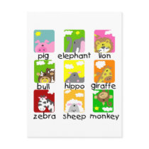 Animals on Parade Postcard