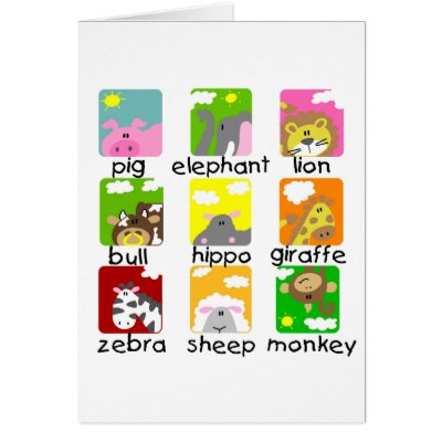 Animals on Parade Tshirts and Gifts by toddlersplace
