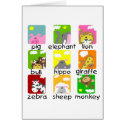 Animals on Parade Tshirts and Gifts cards