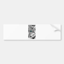 animals snow leopard bumper sticker