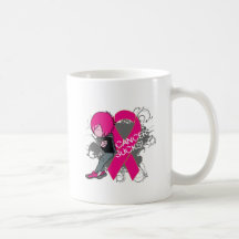 Animated Boy Cancer Sucks - Breast Cancer Mug