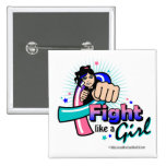 Animated Fight Like A Girl Thyroid Cancer buttons