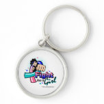 Animated Fight Like A Girl Thyroid Cancer keychains